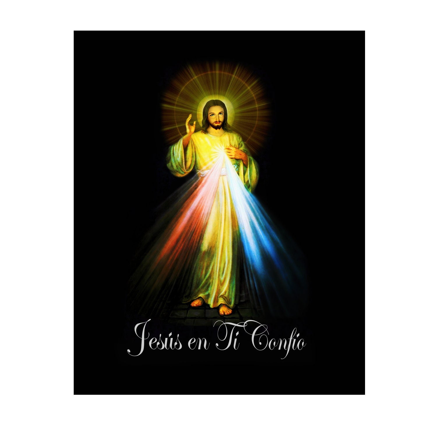 Jesus Divina Misericordia Imagen Traditicional Lamina Poster Etsy