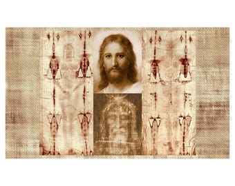 Heiliges Gesicht von Turin: Katholisches DIY Poster (Digitaler Download)