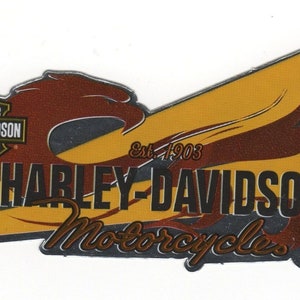 Vintage 1990s Licensed Harley Davidson Bar Shield Decal Sticker