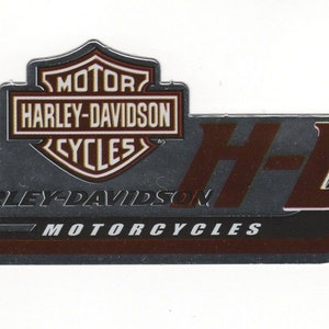 Harley Davidson 5&quot; Chrome Sled Bar and Shield Indoor Sticker ~ Made in the USA!