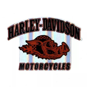 Harley Davidson 4&quot; Racing Hog Motorcycles Sticker ~ Genuine Licensed OEM Part HAR 334 ~ Made in the USA!
