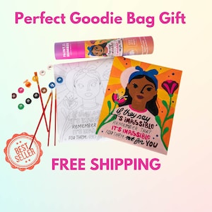 Girls Party Favors Paint by Number Birthday Party Favors for Kids Goodie Bags Kids Birthday Gifts Goody Bags for Girls Goodie Bags Craft Kit