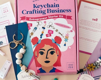DIY Craft Kits for Empowering Girls Keychain Making Kits Unique Craft Kits for Girls Crafty Birthday Gifts Handmade Keychain Craft Kit