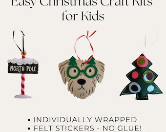 5 Minute Craft Kits for Kids Christmas Ornament Craft Kit Classroom Party DIY Craft Kits Preschool Crafts Dementia Activities Easy Craft Kid
