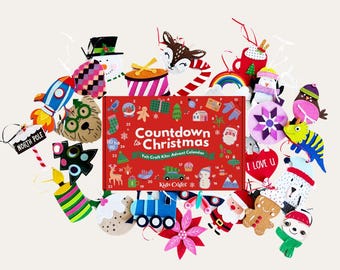 DIY Advent Calendar with 25 Festive Craft Kits for Kids Advent Calendar Kids Christmas Advent Calendar Toddler Craft Advent Calendar