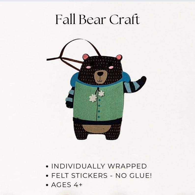 Thanksgiving Table Favors Thanksgiving Activities for Kids Thanksgiving Crafts Classroom Party Favors Easy Crafts Thanksgiving Gift Basket Bear Craft Kit