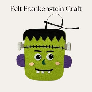Frankenstein Halloween Party Favor Craft Kits for Kids Halloween Crafts for Classroom Halloween Party Easy Crafts for Halloween Frankenstein Party Kids Boo Basket