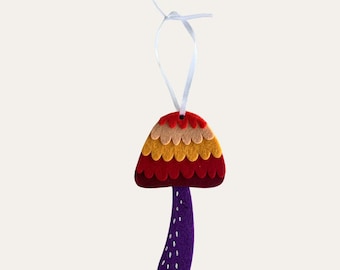 Felt Mushroom Craft Kit: Thanksgiving Kids Activity, No Glue