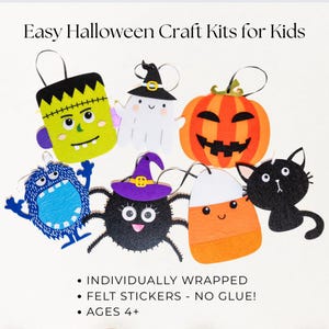 Halloween Party Favor Craft Kits for Kids Halloween Crafts for Classroom Halloween Party Easy Crafts for Halloween Party Kids Boo Basket