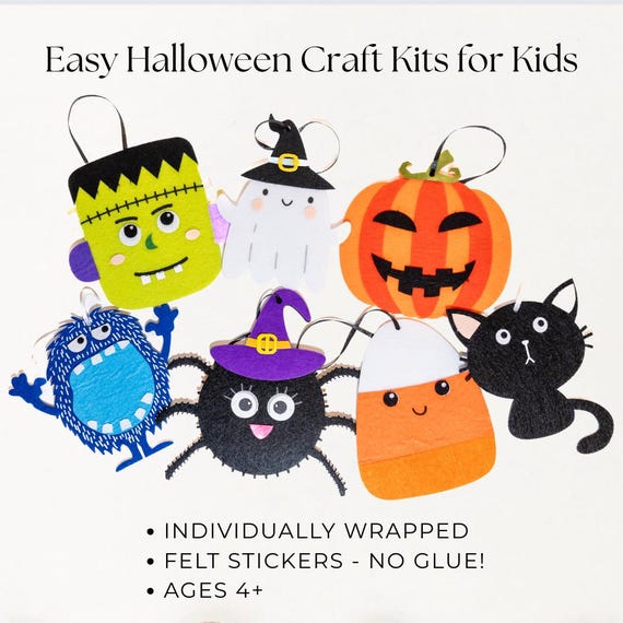 Halloween Party Favor Craft Kits for Kids Halloween Crafts for Classroom Halloween Party Easy Crafts for Halloween Party Kids Boo Basket
