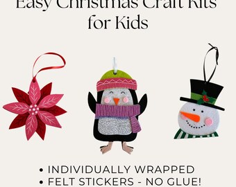 5 Minute Craft Kits for Kids Christmas Ornament Craft Kit Classroom Party DIY Craft Kits Preschool Crafts Dementia Activities Easy Craft Kid