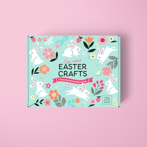 Easter Crafts for Kids Easter Basket Stuffers 7 Felt Easter Craft Kits Easter Egg Hunt Gifts for Kids Easter Gift Bag Easter Ornaments