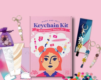 DIY Craft Kits for Empowering Girls Keychain Making Kits Unique Craft Kits for Girls Crafty Birthday Gifts Handmade Keychain Craft Kit