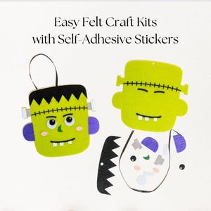 Frankenstein Halloween Party Favor Craft Kits for Kids Halloween Crafts for Classroom Halloween Party Easy Crafts for Frankenstein Halloween  Party Kids Boo Basket