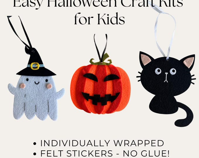 Halloween Party Favor Craft Kits for Kids Halloween Crafts for Classroom Halloween Party Easy Crafts for Halloween Party Kids Boo Basket