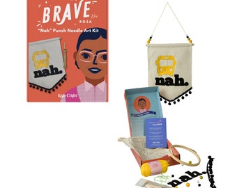 Rosa Parks Punch Needle Craft Kit: Beginner Yarn Art for Kids