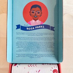 Girl Christmas Gifts for the Crafty Girl | Punch Needle Craft Kit themed around Rosa Parks | Perfect Holiday Gifts for Tweens