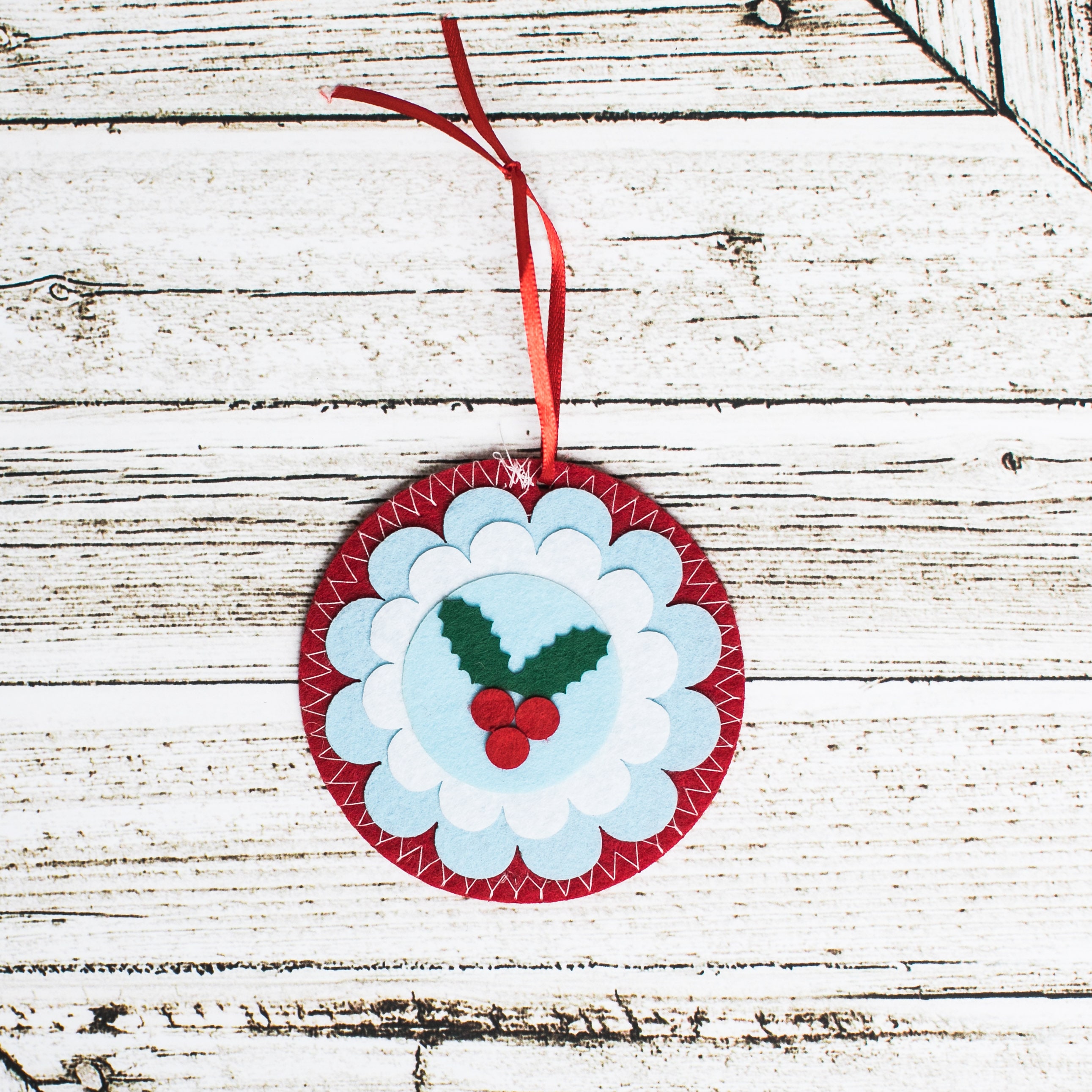 Holly Craft Kit Christmas Holly Ornament Unique Stocking Etsy