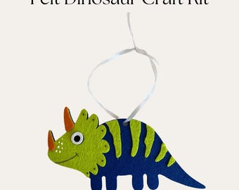 Felt Dinosaur Craft Kit: Kids Birthday Party Favor
