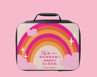 Girls Lunchbox for Kids Lunch Box Cute Rainbow Kids Lunch Bag for Girls Lunch Box Insulated Lunch Box for Girls Lunch Tote for Kids