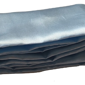 Cord Cover Light Blue Satin Fabric Handmade in USA 100 Sizes Available