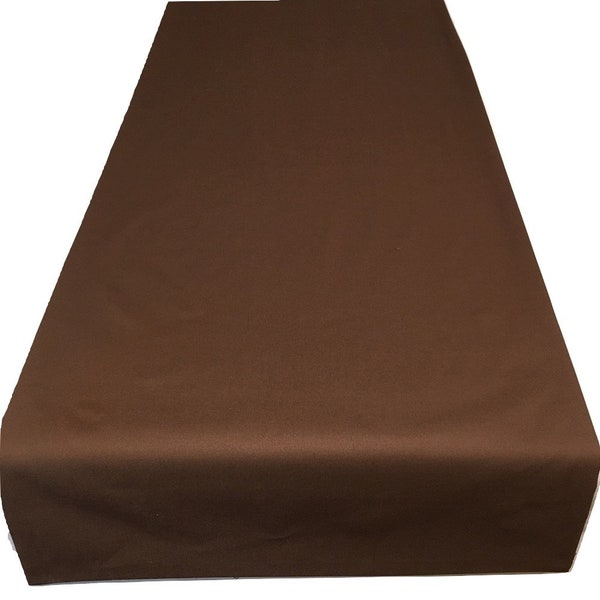 Table Runner Brown Cotton 28 Lengths and Widths to Choose From