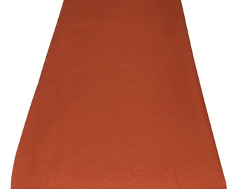 Table Runner Burnt Orange Terracotta Texas Orange Twill Cotton Fabric 56 Lengths and Widths to Choose From