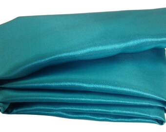 Cord Cover Turquoise Satin Fabric Handmade in USA 100 Size Options