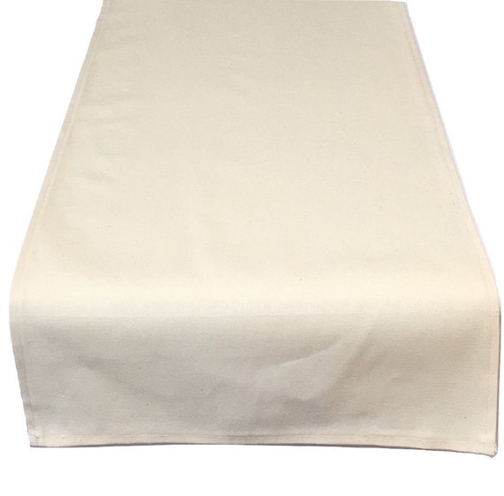 Ivory - Cream Cotton Table Runner – Handmade in USA – 15 Size Options - Spring Decor