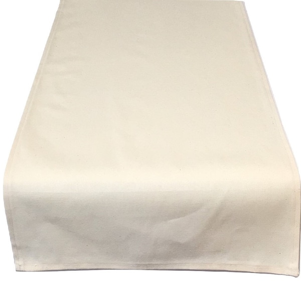 Table Runner Ivory Off-White Cotton 32 Lengths and Widths to Choose From