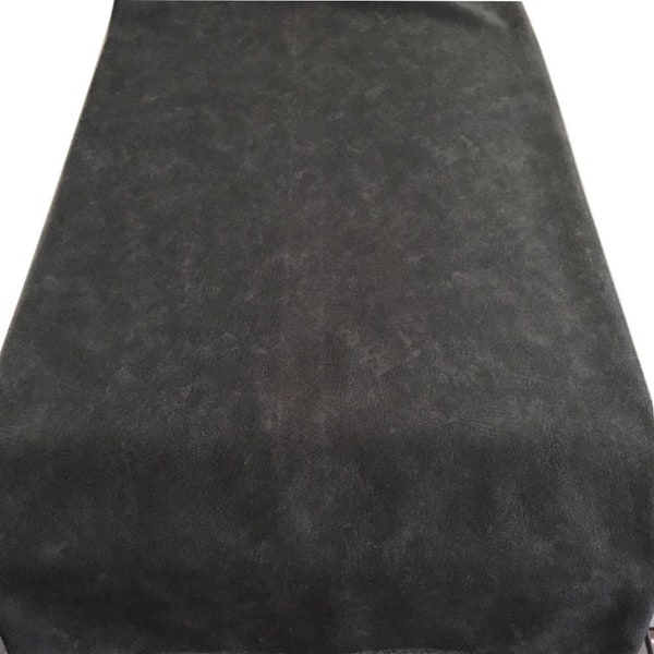 Table Runner Charcoal Gray Faux Suede 20 Lengths and Widths to Choose From