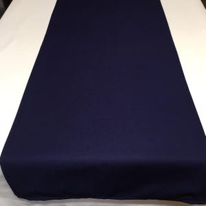 Navy Blue Cotton Table Runner – Handmade in USA – 15 Sizes – Custom Length & Width - Hanukkah Decor