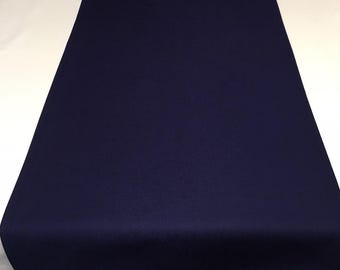 Handmade Navy Blue Cotton Table Runner – 15 Custom Sizes, USA Made