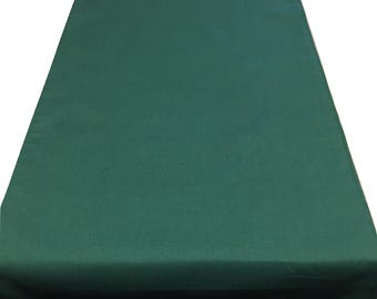 Hunter Green Cotton Table Runner - Handmade in USA - 15 Size Options