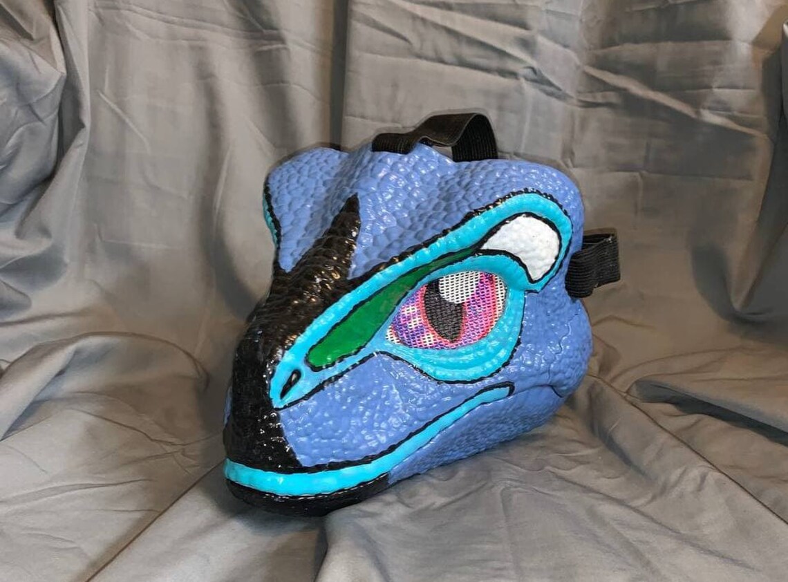 Painted Raptor Mask Etsy