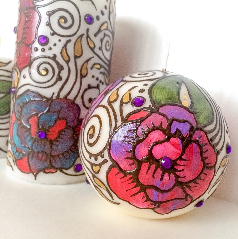 Custom Candles Gift Set Decorative Candles Unique Candles Etsy