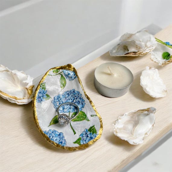 Dish Oskas Rococo Style Jewelry Dish Tray,Ring Dish,Trinket Tray,Ceramic,Engagement Wedding Birthday Mother's Day Christmas Gift Mothers Day Trinket