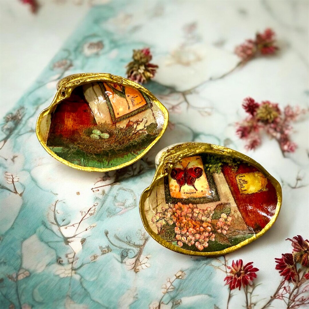 Garden Room by Arnie Fisk Shell Art Set,botanical Butterfly Dairy ...