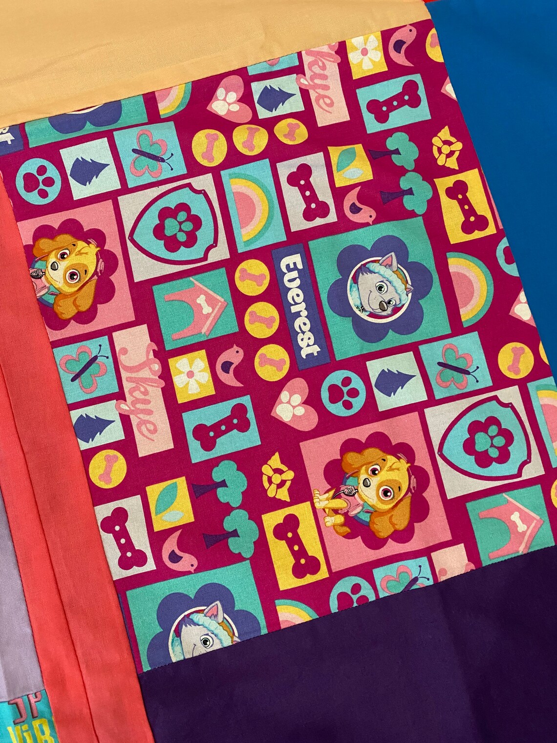 Character Patchwork Blankets Twin Sized Cotton Blankets Etsy