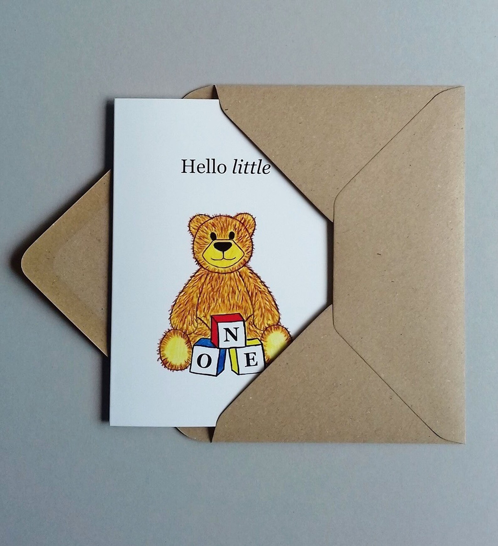 Neue Baby-Karte Hallo Baby Hallo kleine Geschlecht Neutral | Etsy