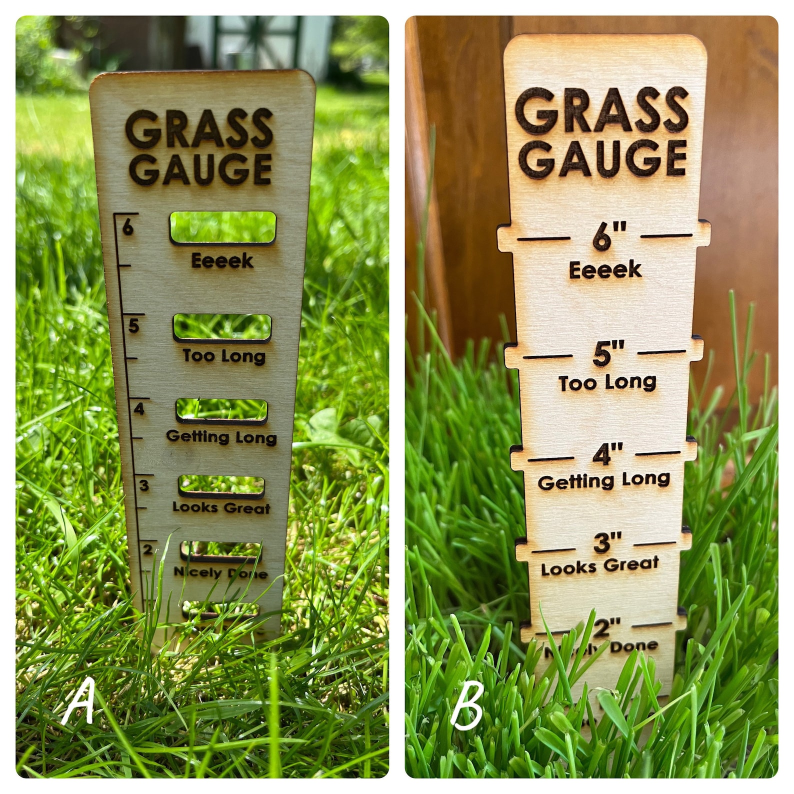 Grass Gauge. Funny Grass Marker. Fathers Day Gift. Dad Jokes. Etsy