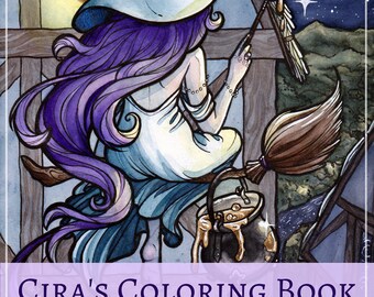 Cira's COLORING BOOK - PART 1, instant download & coloring book