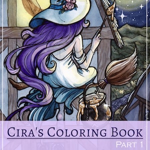 Cira's COLORING BOOK - PART 1, instant download & coloring book