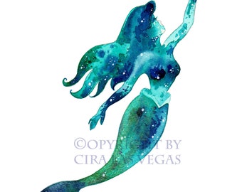 AQUARIEL, high-quality print 18x24cm