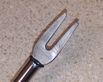 BAD BACK??? Damascus Steel Divot Tool on a True Temper Shaft Handmade damascus by Dave Curry 512 Layer