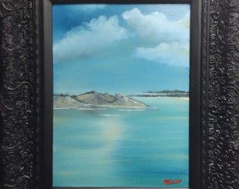 Apalachicola River Basin VI ~ SIGNED ORIGINAL Framed Oil On Canvas by Noted Golf Designer David Curry 12x16