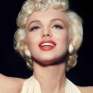 Marilyn Monroe 16-inch x 20-inch Classic Glamour Printable  Wall Art Poster. Digital Download for Home or Office