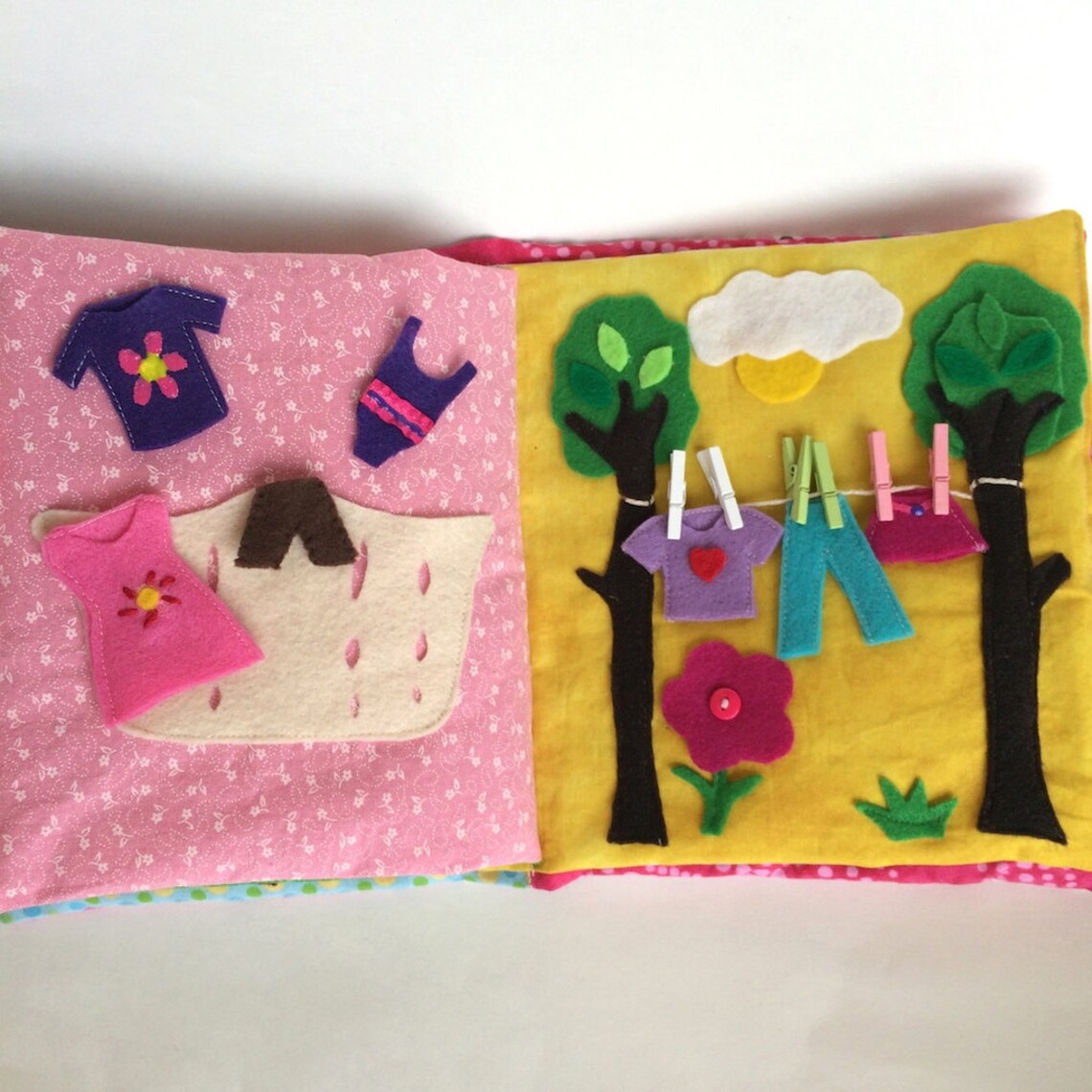 Quiet Book for Toddlers Animals Activity Book With Felt Etsy Canada