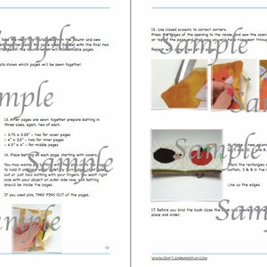 May include: A step-by-step guide for making a felt book. The instructions include sewing pages together, adding batting, and creating a cover. The book features a hedgehog and an apple on the cover.