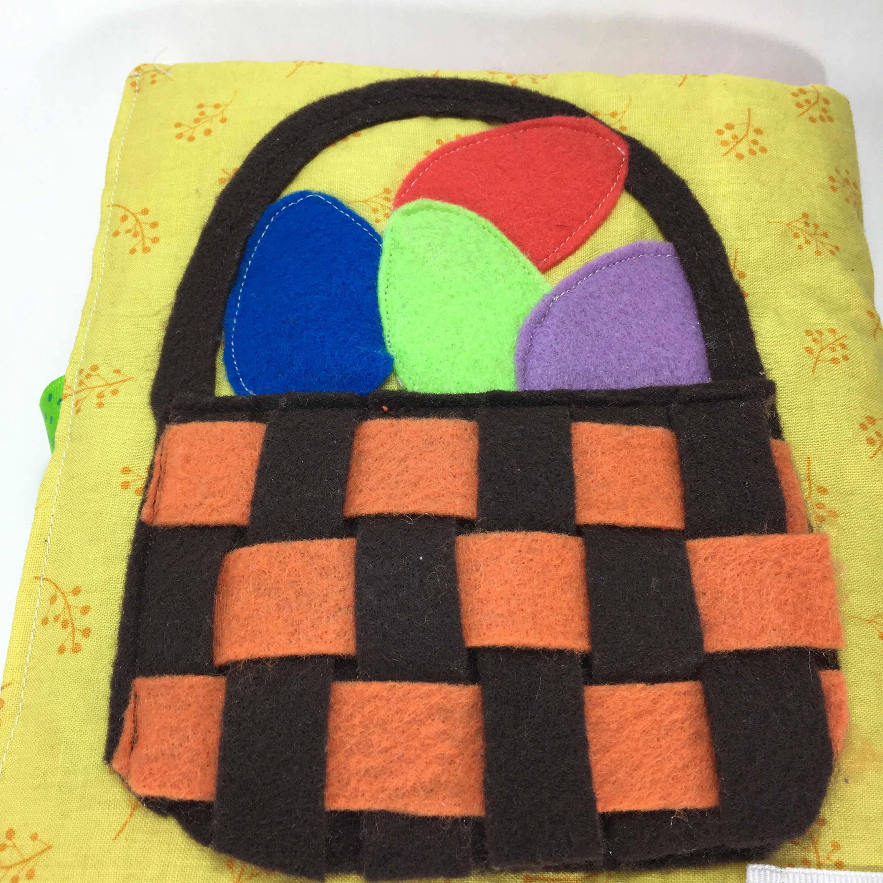 Easter Weaving Quiet Book Page Sewing Pattern and Tutorial Easter